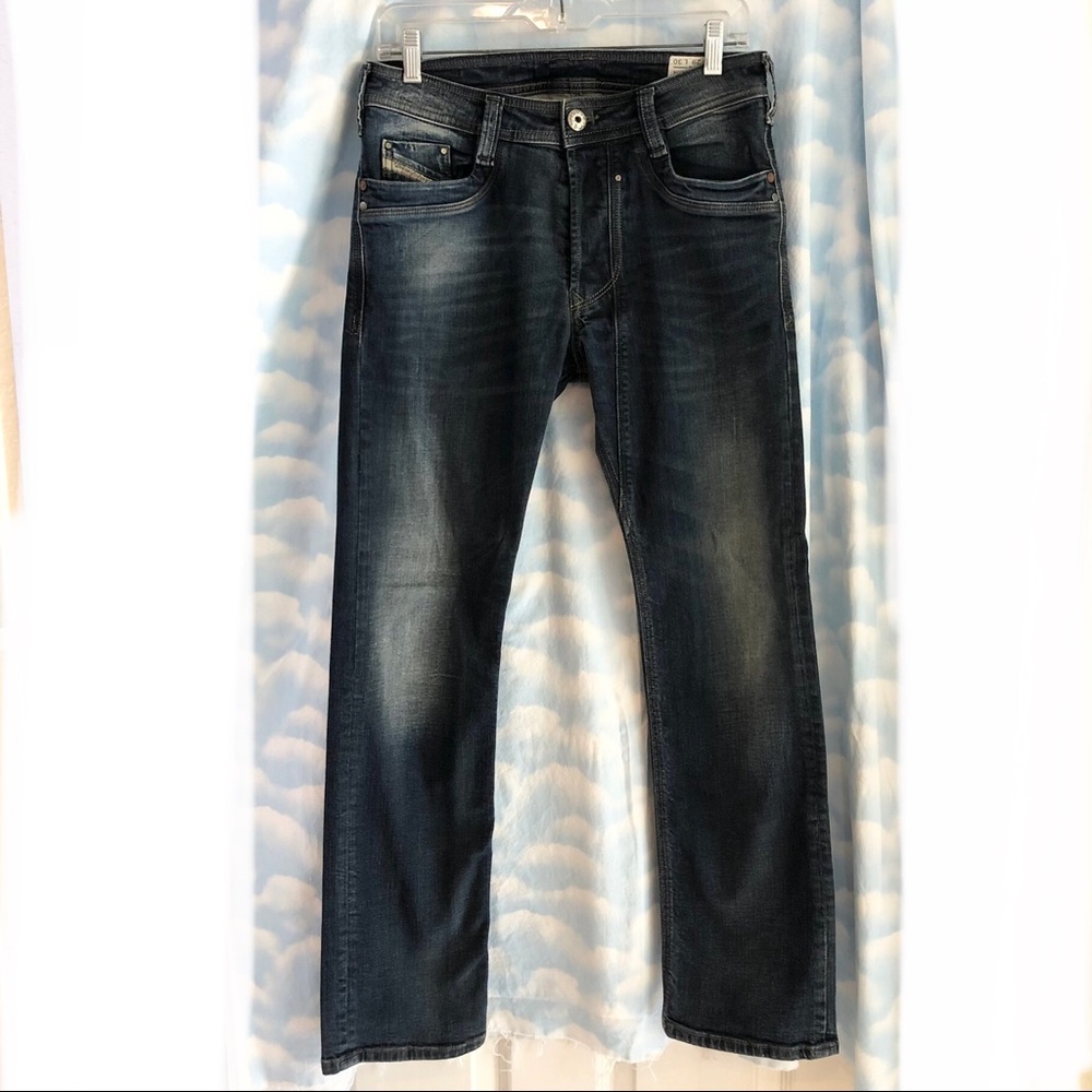 Diesel Men’s Timmen Regular Straight Leg Blue Jeans 0802C Size W29 L30 - Picture 8 of 14